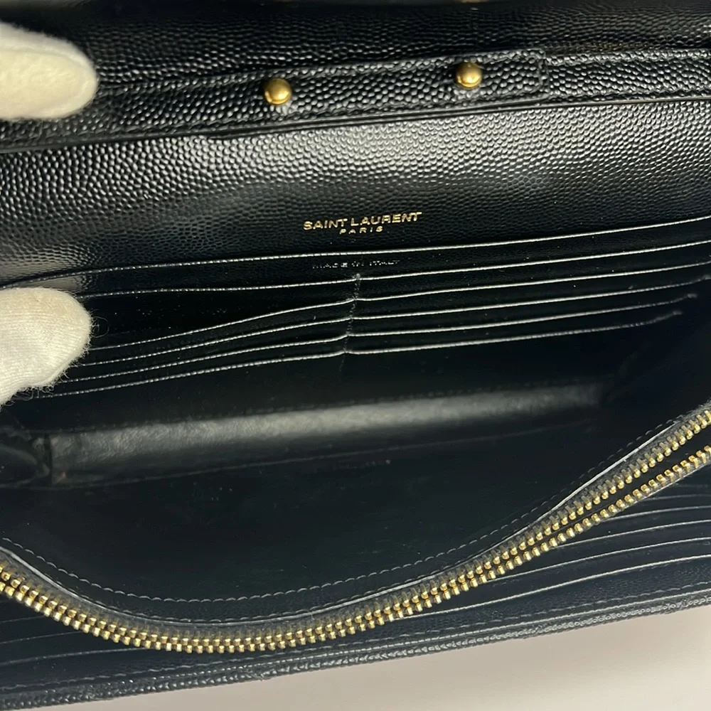 YSL Cassandre Wallet on Chain Black Leather - Picture 13 of 16